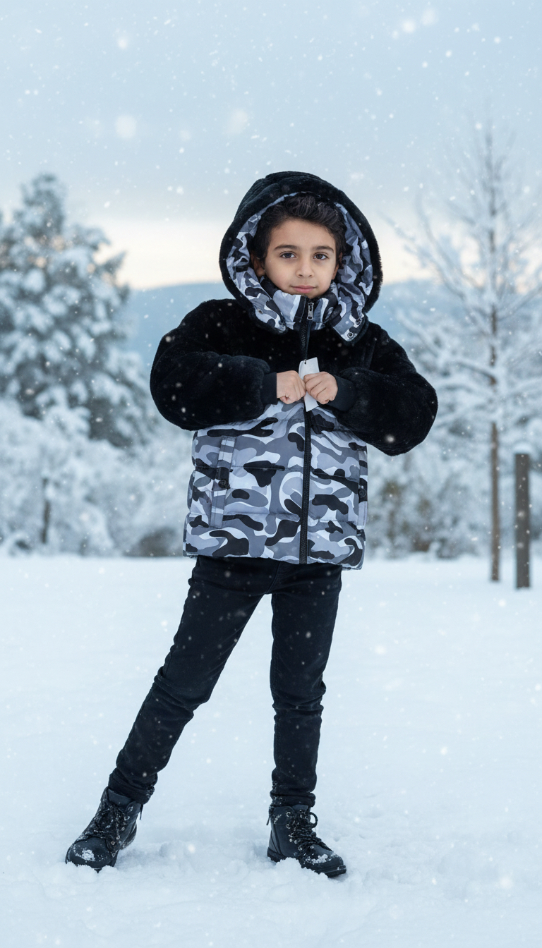 Fur Hooded Jacket (Model 27)