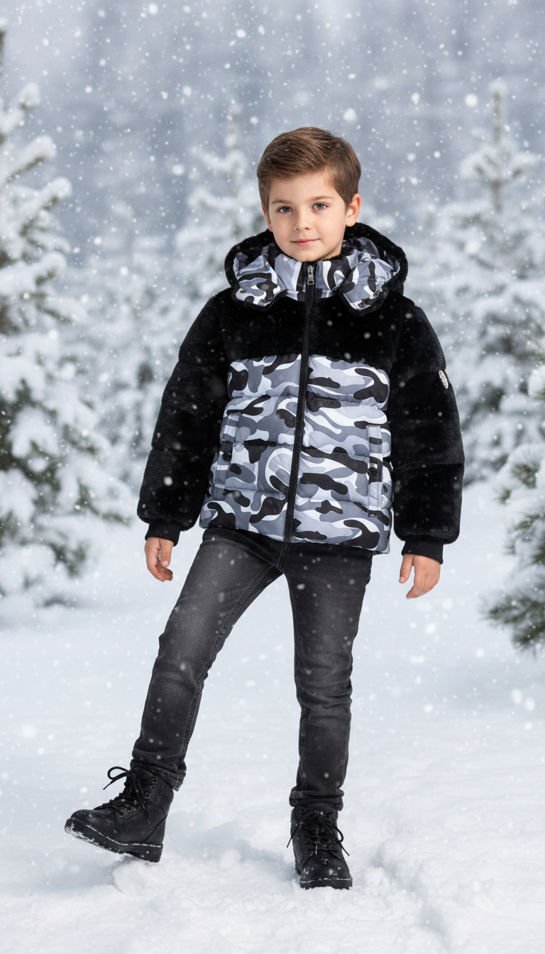 Fur Hooded Jacket (Model 28)