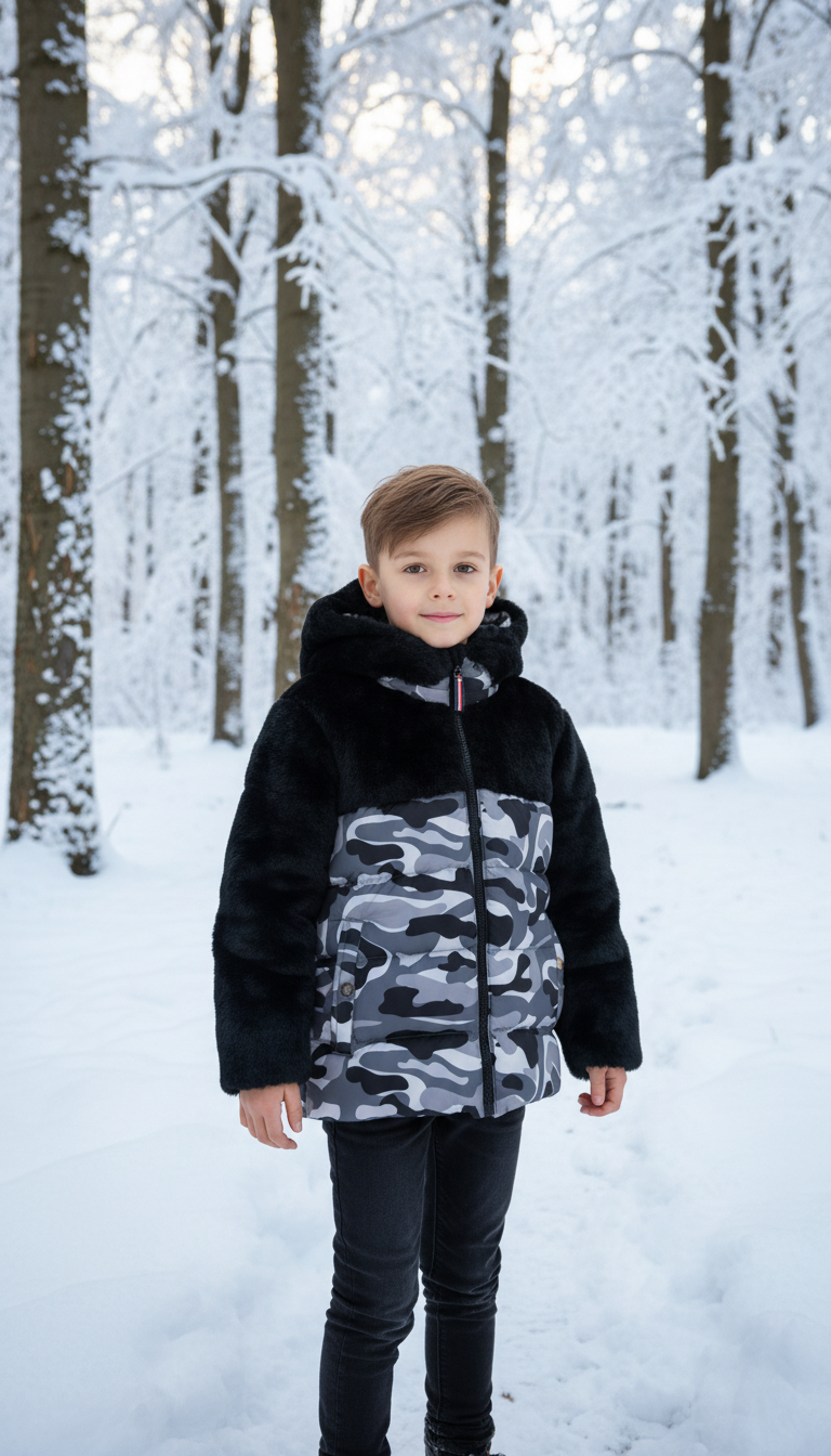 Fur Hooded Jacket (Model 36)